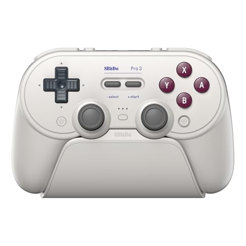 8BitDo Pro 3 Bluetooth Controller for Switch/Switch 2 – TMR Joysticks, Swappable ABXY Buttons, Pro Back Buttons, Charging Dock, Hall Effect Triggers, for Windows, Apple, SteamOS, Android - G Classic - Image 1