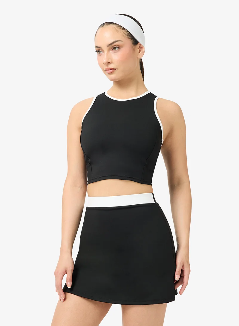 FRWD  Halter Neck Seamless Active Top & Skirt Set for Women | Best Price UAE