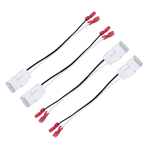 VKVXCLON 72-6514 Speaker Adapter Wire Harness Compatible with Dodge Chrysler Town & Country Dakota Ram Wrangler Car Front and Rear Door Speaker Wiring Harness Speaker Connector (4Pcs) - Image 1
