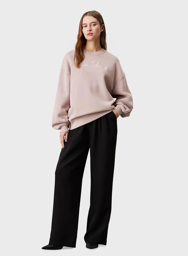 Calvin Klein Jeans Embroidered NYC Relaxed Sweatshirt