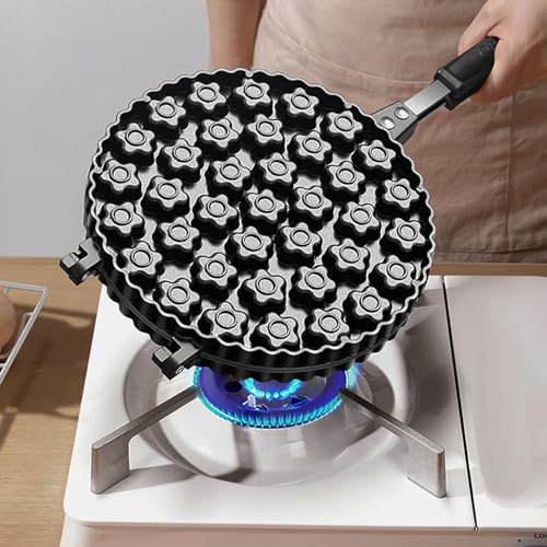 NSXAYIWE Bubble Waffle Maker, Star Pattern Nonstick Double Side Hong Kong Egg Waffler Iron, 360° Rotating Portable Egg Waffle Maker for Household Kitchen, Ready in under 5 Minutes - Image 4