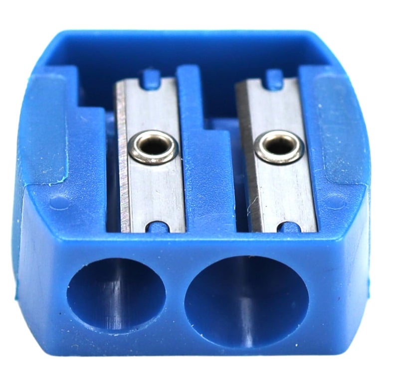 Iconikal 12-Pack Manual Pencil Sharpener, Rubber Grip, Dual Holes for Standard & Jumbo Pencils, 6 Vibrant Colors, School & Office Supplies, Bulk Pack - Image 5