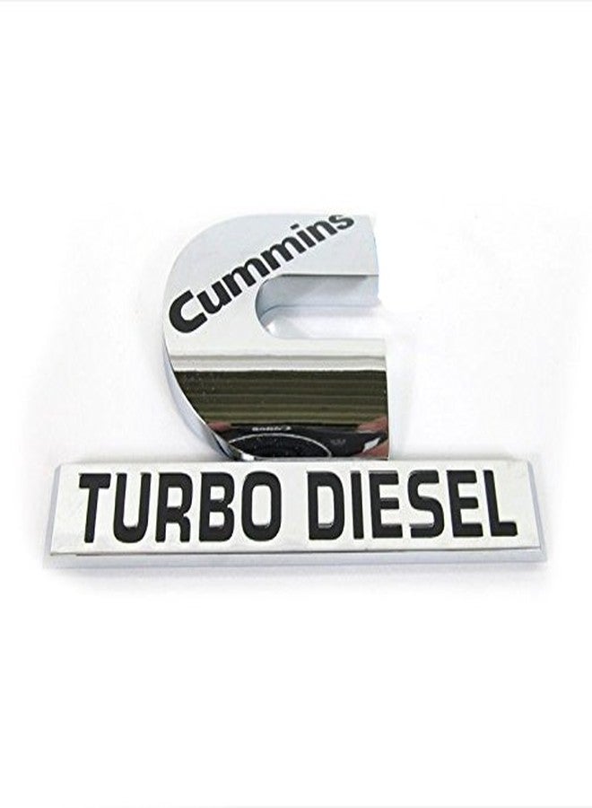 Yoaoo 2Pack Compatible with Cummins Turbo Emblem Badge High Output 2500 3500 Emblem Glossy Chrome 4.5" by 2.9" inches - Image 4