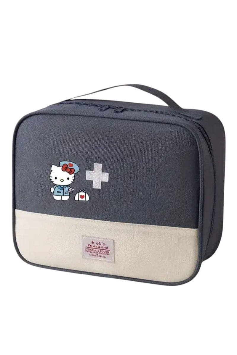 Hello Kitty Empty First Aid Kit, First Aid Kit, Travel Medicine Bag, Medical Supplies Organizer Bag, Portable Kit for Travel, Car, Home, Camping, Office, Hiking, Outdoors - Image 1