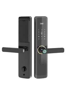 Keyless Entry Door Lock Remote Unlock Apps Voice Alarm Ringing Doorbell Smart Door Lock Electric Smart Lock Fingerprint Security Entry Door Lock with Display (Black) - pzsku/ZF83372F1F78EF25677C5Z/45/_/1714203218/75f12417-6c91-4768-a304-213dc8e3dec7