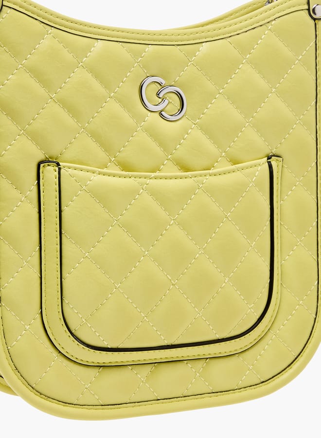 سيليست حقيبة كتف نسائية مبطنة بسحاب وحزام سلسلة مجدول - Image 4