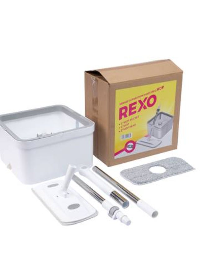 ركسو ممسحة مايكروفايبر للتنظيف الثقيل مع دلو مطوّر - Image 4