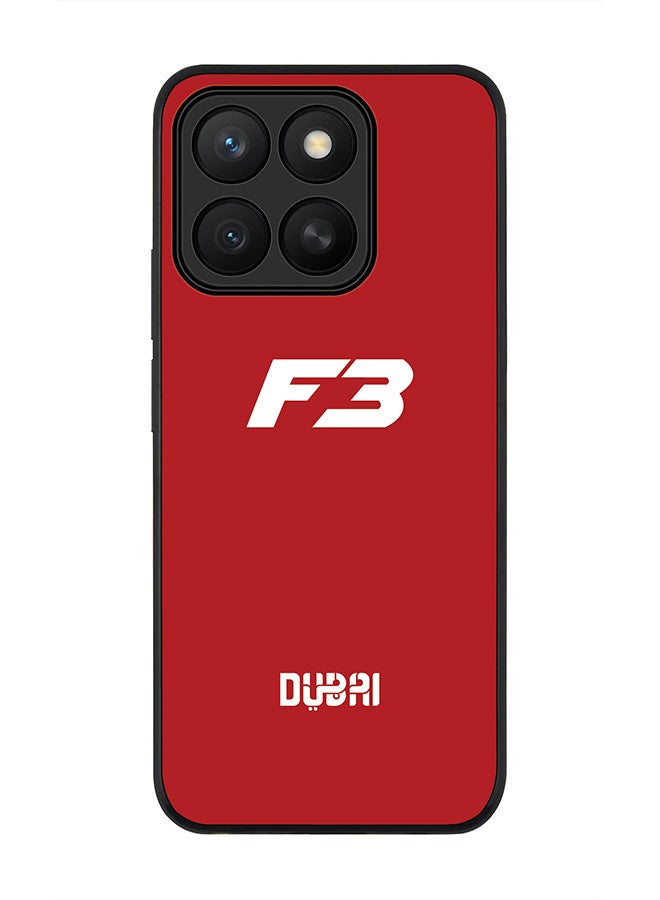 Stylizedd For Honor X8c Case,Slim fit Camera Protection, Shockproof Thin Phone cover  -  Faz3 Dubai Red