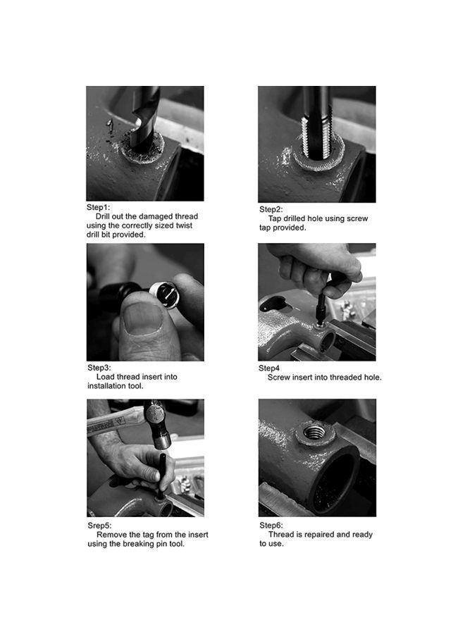 نيبمينينت مجموعة أدوات إصلاح لولبية بديلة بمسمار مخطط مكونة من 88 قطعة - Image 3