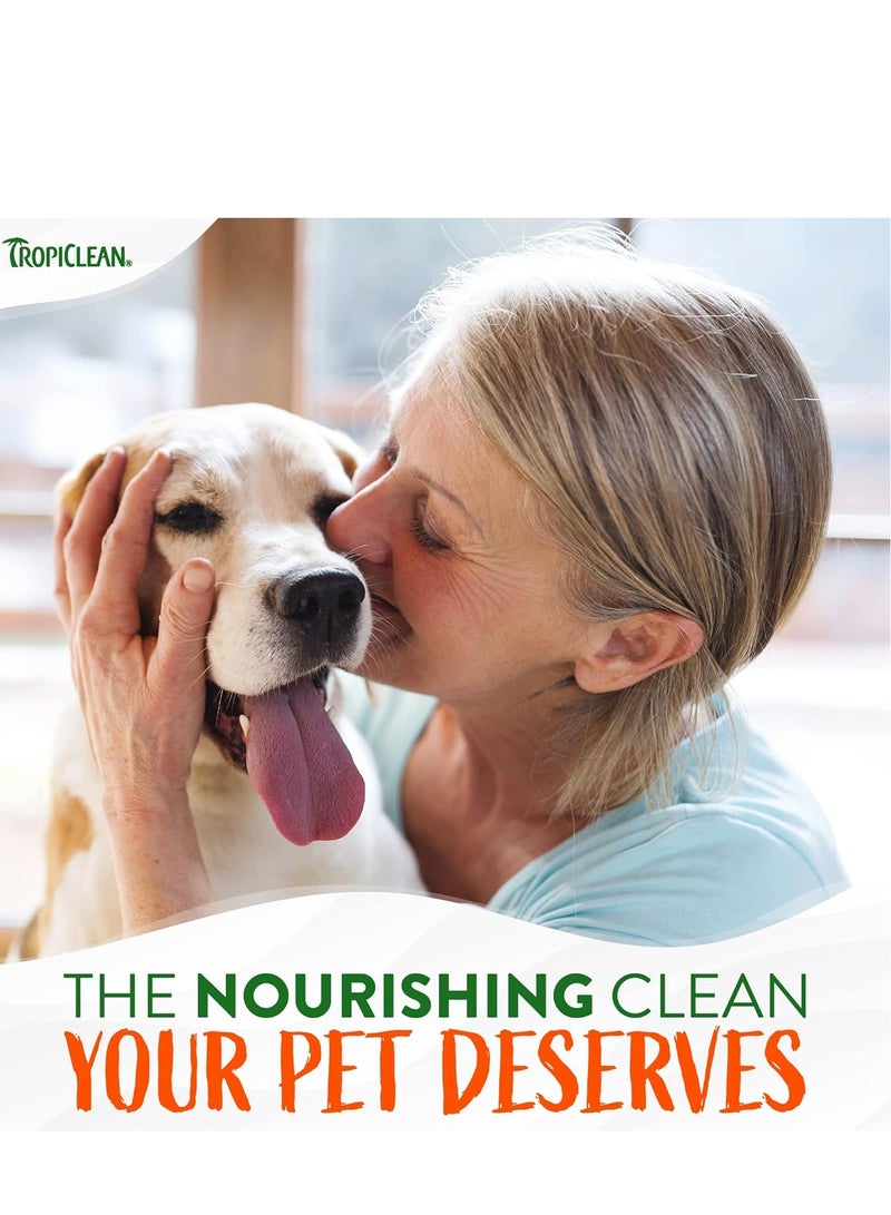 TropiClean Citrus & Neem Oil Flea Shampoo for Dogs | Tick and Flea Bite Relief for Dogs | Natural Dog Shampoo Derived from Natural Ingredients | Made in the USA | 20 oz.