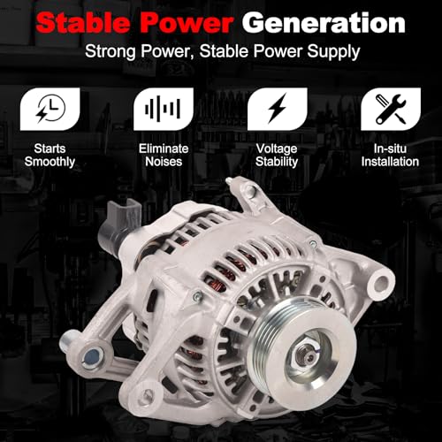 TOPAZ 56005684 12V 90 Amp Alternator for Jeep Wrangler Cherokee tj Dodge Dakota Pickup - Image 5