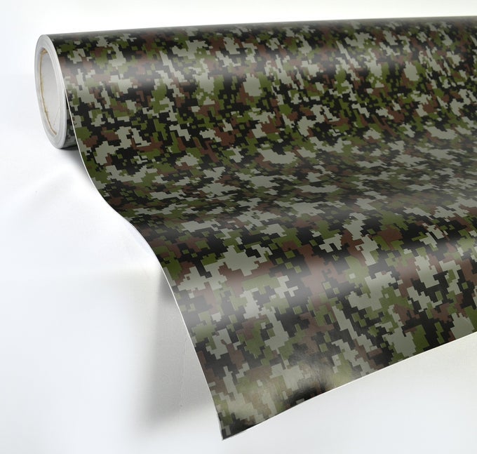 DIGITAL CAMOUFLAGE VINYL WRAP FILM FOR DIY NO MESS EASY TO INSTALL AIRRELEASE ADHESIVE 1FT X 5FT