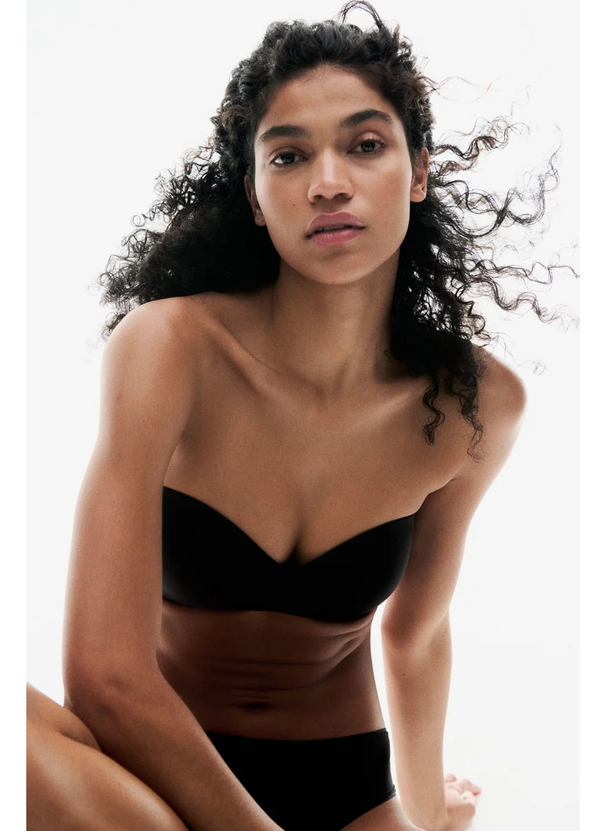 H&M 2-Pack Padded Microfibre Bandeau Bras