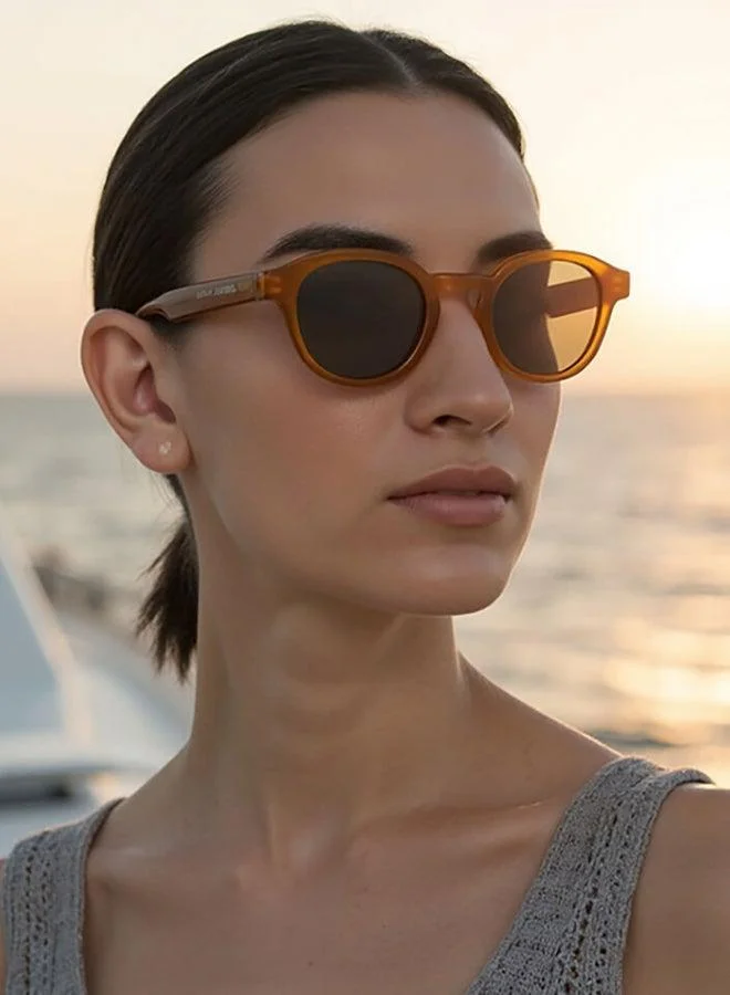 John Jacobs Blue Brown Full Rim Rectangle John Jacobs JJ Tints JJ S70036-C4 Sunglasses