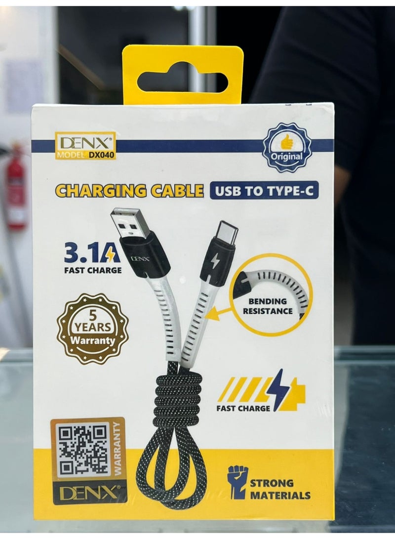 Denx DENX Charging Cable USB to Type-C 3.1 Fast Charge