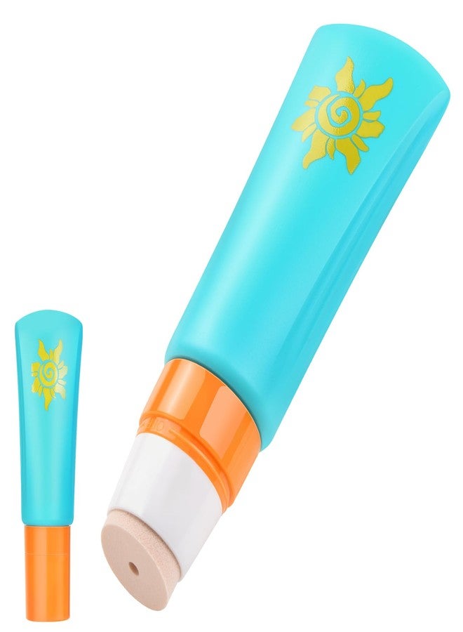 iselyn Sunscreen Applicator, Blue 1Pcs Refillable and Spill-Proof Kids Sunscreen Lotion Applicator with Soft Foam Sponge for Kids, Adults & Families, Summer and Vacation Essentials (1pcs) - Image 1