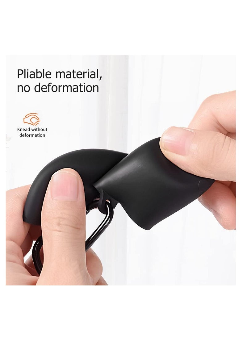 جراب متوافق مع سماعات راس سي ام اف من نوثينج بادز برو 2، مصنوع من السيليكون الناعم، مقاوم للخدش، حافظة واقية لسماعات راس بلوتوث متوافقة مع سي ام اف من نوثينج بادز برو 2. اسود - Image 2