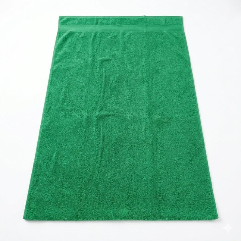 100% Cotton Text 70 * 140cm 500 Grams Soft and Absorbent Made in Egypt for Home, Bathroom, Beach, Trip (Green) - Image 3