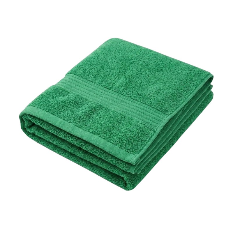 100% Cotton Text 70 * 140cm 500 Grams Soft and Absorbent Made in Egypt for Home, Bathroom, Beach, Trip (Green) - Image 4