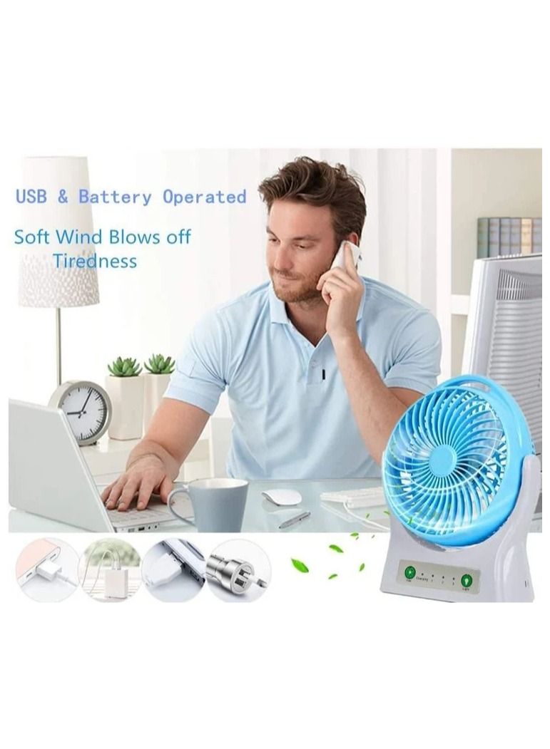 Weidasi Rechargeable Emergency Fan with Light  -202 - Image 5