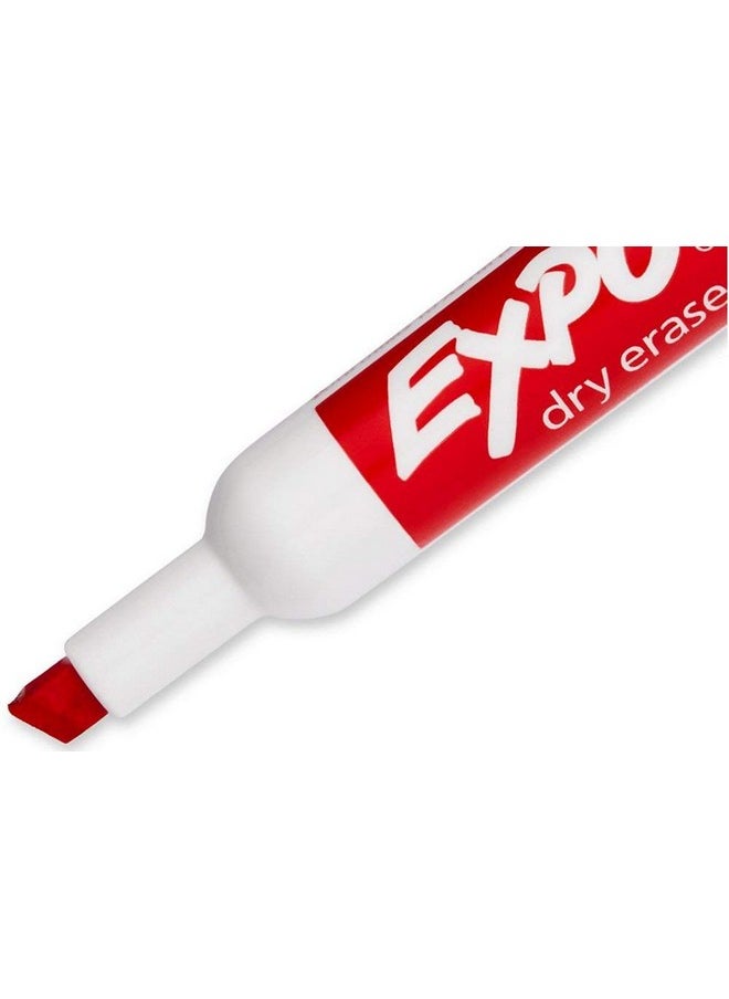 Expo 80174 Low Odor Chisel Point Dry Erase Marker Pack, Designed For Whiteboards, Glass And Most Non-Porous Surfaces, 4 Assorted Color Markers, Pack Of 6 Blisters  - Image 3