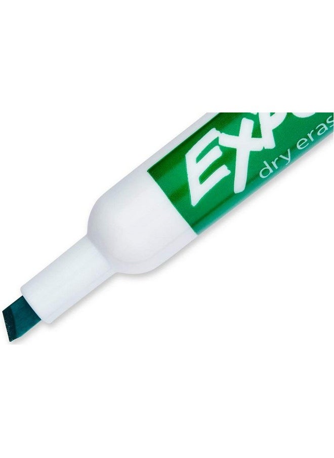 Expo 80174 Low Odor Chisel Point Dry Erase Marker Pack, Designed For Whiteboards, Glass And Most Non-Porous Surfaces, 4 Assorted Color Markers, Pack Of 6 Blisters  - Image 4