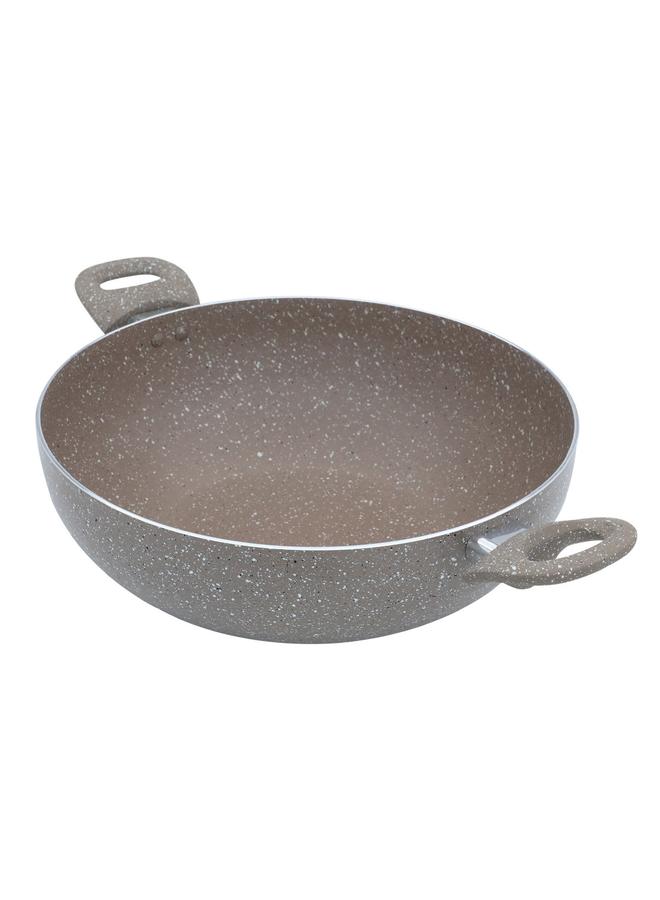 روكي مقلاة جرانيت عمق 32 سم بمقبضين لون بيج - Image 3