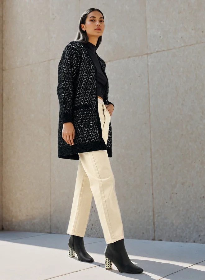 تواكستريمز 2Xtremz Textured Longline Cardigan