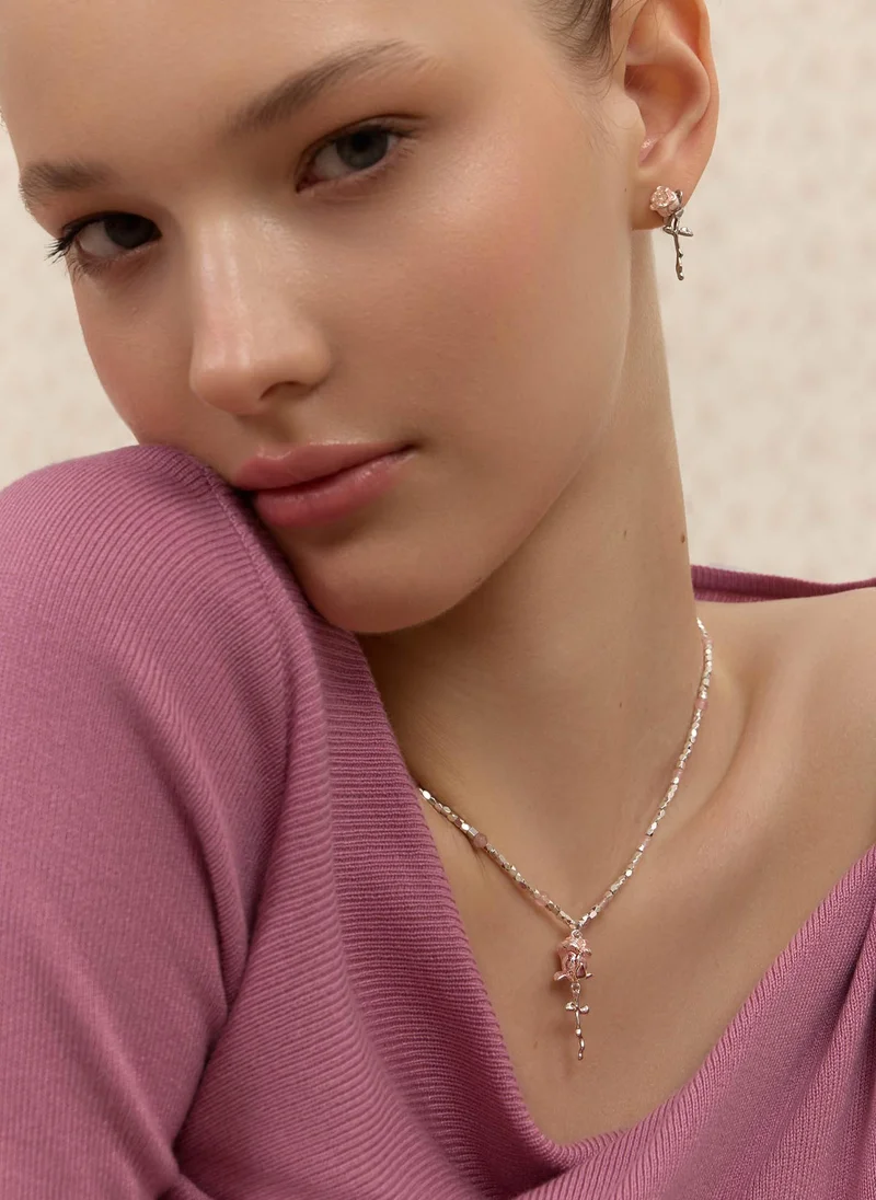 Lichi  Necklace with flower pendant for Women | Best Price UAE