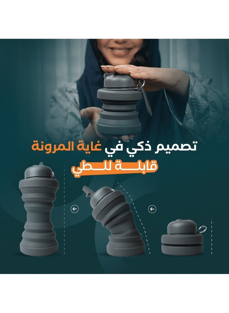 ريبال زجاجة بخاخ بيديه محمولة (600 مل) - شطاف صغير للسفر والنظافة الشخصية - بيديه يدوي للسفر والتخييم - تصميم عصري قابل للطي - Image 5