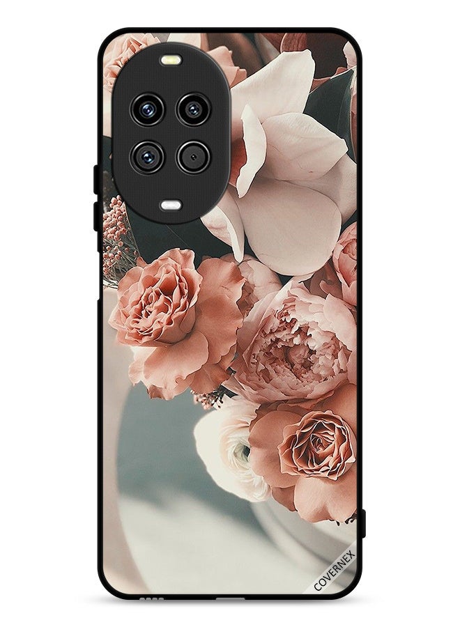 Covernex Huawei nova 14 Pro 5G Protective Case Cover Bouquet Of Beautiful Peach Flowers