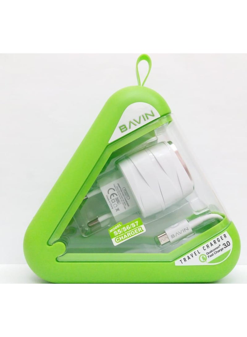 BAVIN 3.0 Qualcomm Quick Charger USB For Type-C - white - Image 4