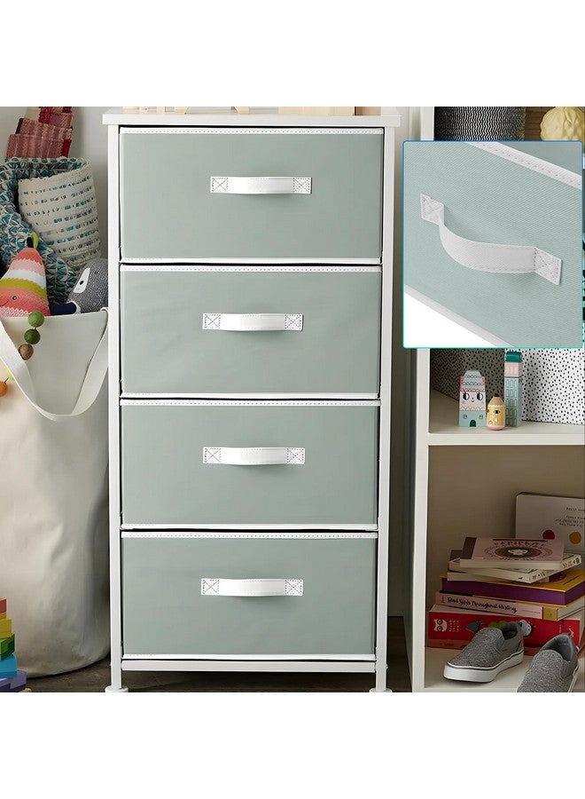 Kuber Industries Foldable Boxes For Storage (Pack of 2) - Multipurpose Storage Organizer For Clothes | Wardrobe | Closet | Toys | Books | Home - Undergarment Organizer Basket With Handle (Light Grey) - Image 2