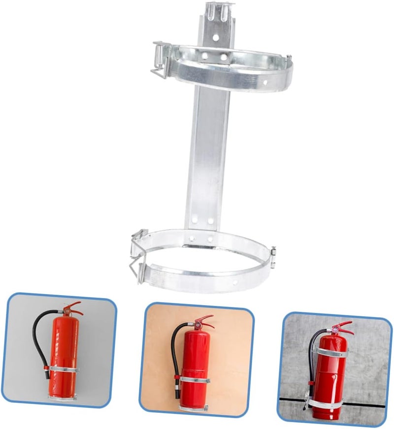 Uonlytech Fire Extinguisher Wall Rack Holder Heavy-Duty Iron Bracket for Fire Extinguishers Wall-Mounted - Image 4