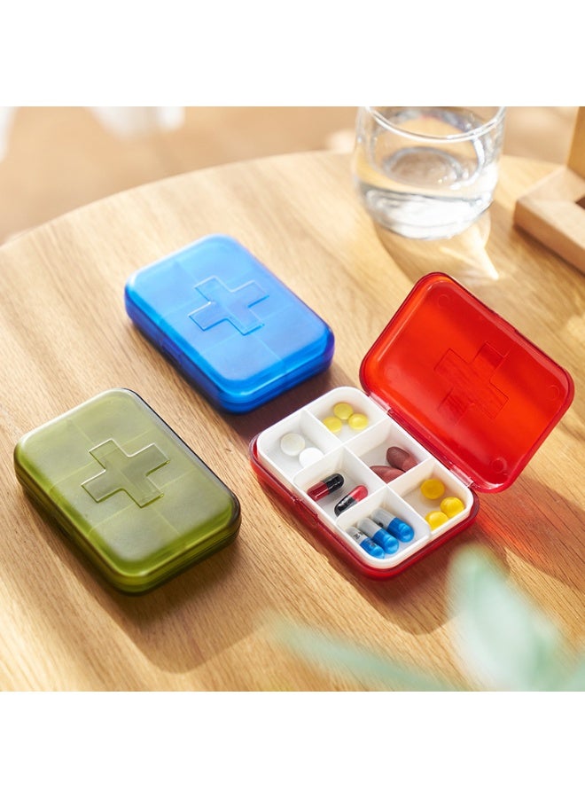 NeeMee Cross - Marked Pill Organizer Boxes: Portable, Compartmentalized Medication Storage - Image 1