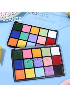 Ucanbe UCANBE 15-Color Macaron Oil-Based Paint Palette for Body Art & Stage Makeup  - Image 3