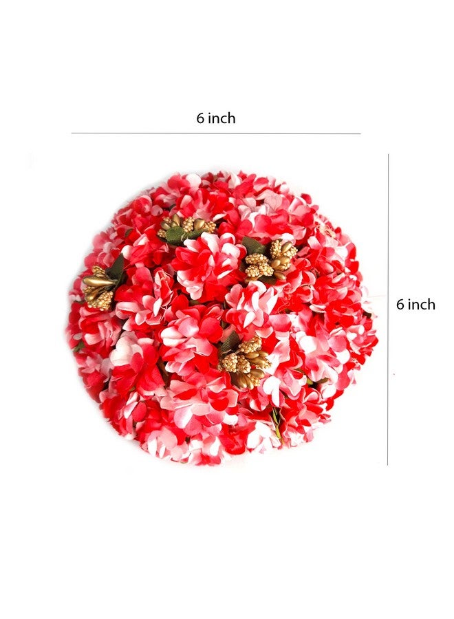 Rapidsflow® New Artificial flower Full Juda Bun Hair Flower Gajra for Wedding and Parties Use for Women in Multi- Color Pack of 1 - Image 2