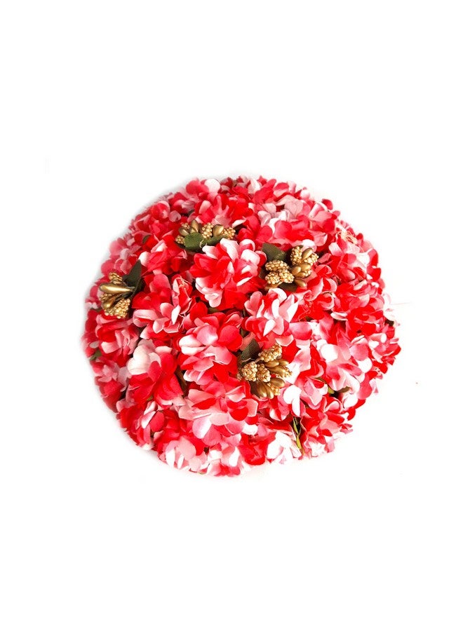 Rapidsflow® New Artificial flower Full Juda Bun Hair Flower Gajra for Wedding and Parties Use for Women in Multi- Color Pack of 1 - Image 3
