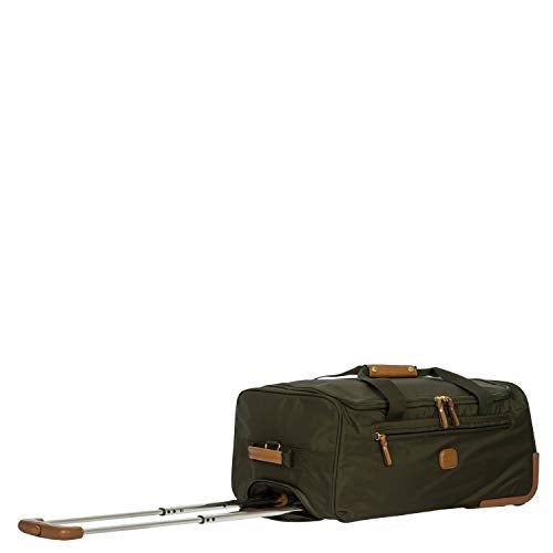 Bric's X-Bag Rolling Duffel Bag - 21 Inch Carry On Travel Bag for Men and Women - Luxury Weekender Luggage - Olive - Image 2