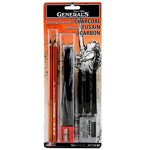 General's General Pencil 57139-BP Getting Started with Charcoal Set, Multicolor - Image 1