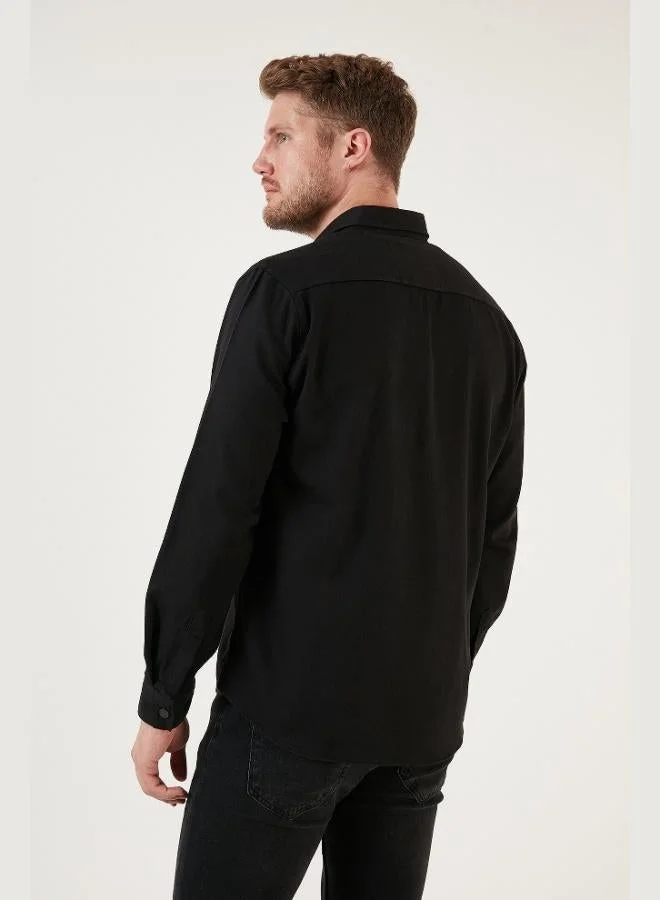 Buratti  Buratti Cotton Regular Fit Double Pocket Shirt Men's SHIRT CF24W116927 for Men | Best Price UAE