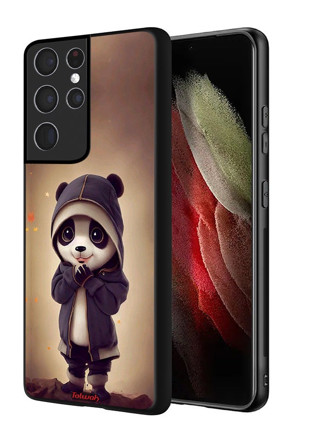Tolwak Samsung Galaxy S21 Ultra 5G Protective Case Cover Cute Little Panda - Image 1