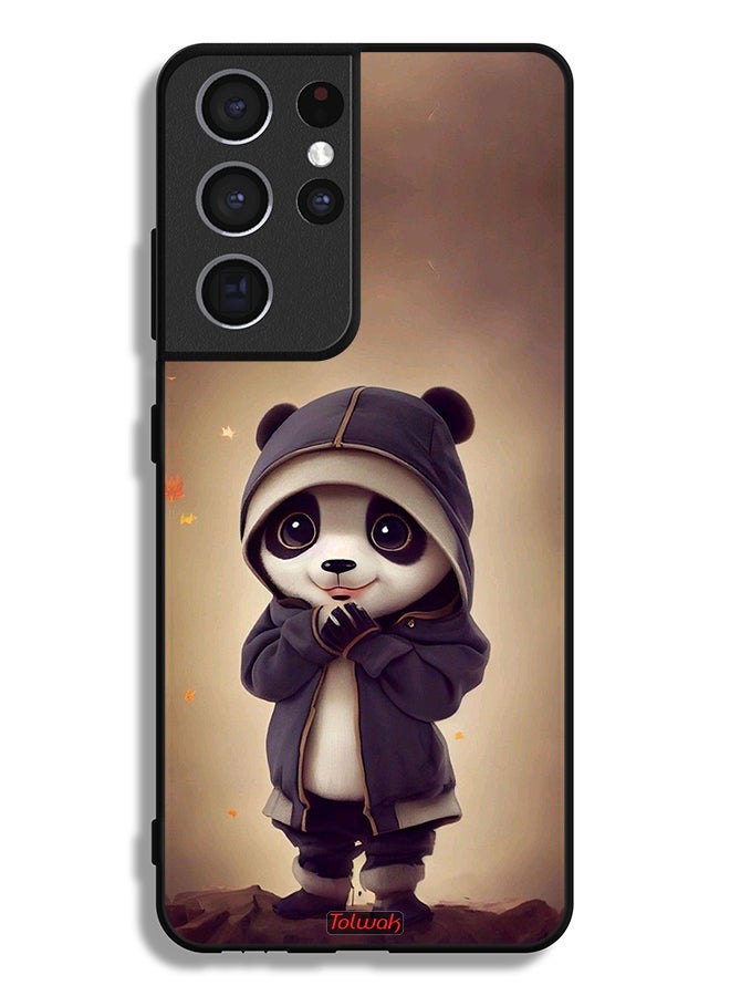 Tolwak Samsung Galaxy S21 Ultra 5G Protective Case Cover Cute Little Panda - Image 3