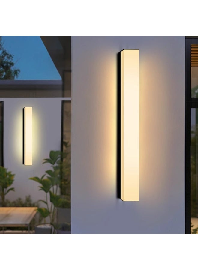 موندا مصباح جداري خارجي LED مقاوم للماء بمعيار IP65، مناسب للحدائق والممرات والشرفات، مزود بثلاثة اتجاهات إضاءة علوية وسفلية، تصميم عصري وبسيط، لون أسود مطفي، مثالي للسلالم والممرات والحدائق. - Image 1