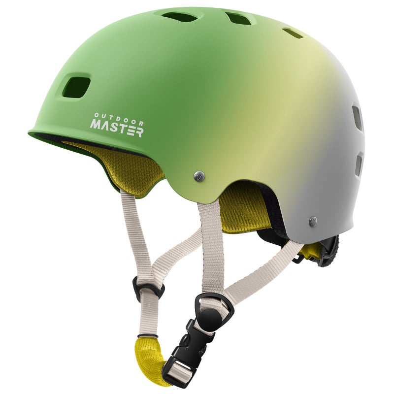 OutdoorMaster Skateboard Cycling Helmet - Two Removable Liners Ventilation Multi-Sport Scooter Roller Skate Inline Skating Rollerblading for Kids, Youth & Adults - L - Nature - Image 1