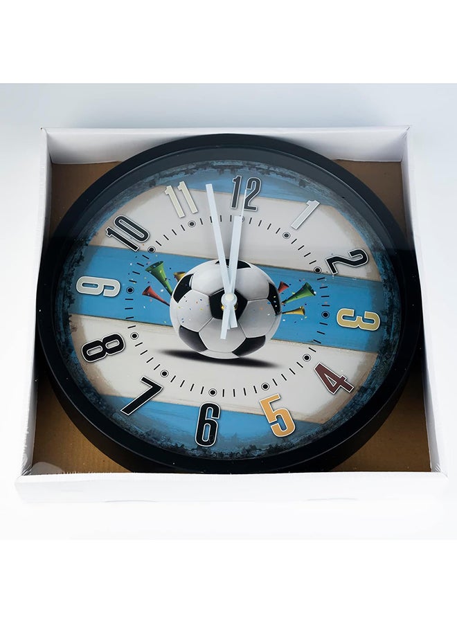 Home Brand Football Player Scores Goal Wall Clock 30x30 cm - Image 2