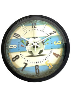 Home Home Brand Football Player Scores Goal Wall Clock 30x30 cm  - Image 1