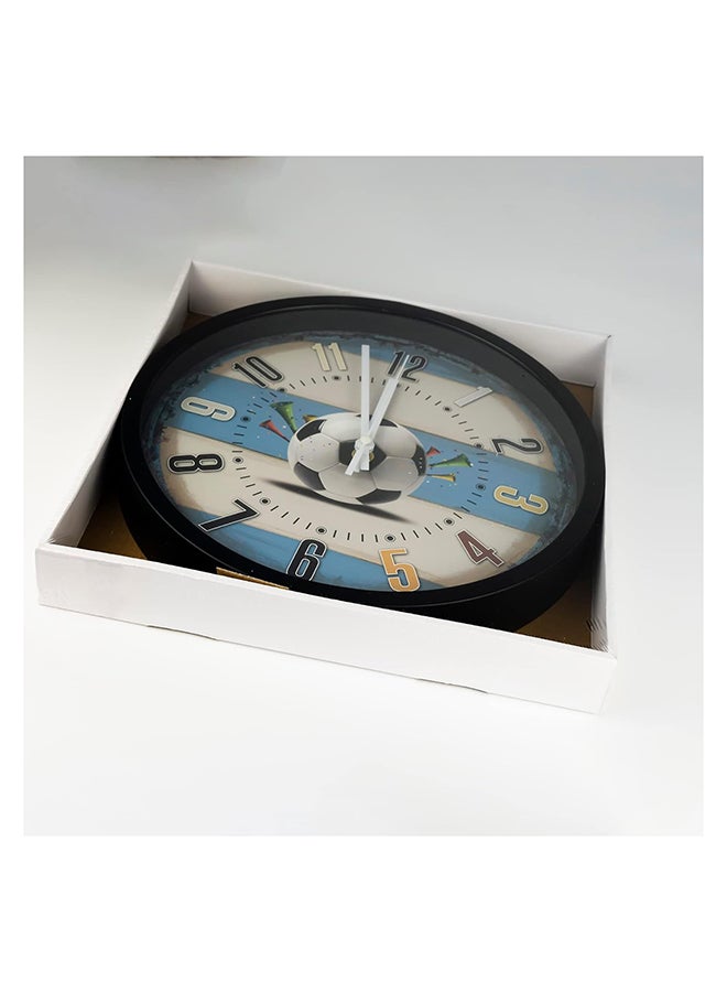 Home Brand Football Player Scores Goal Wall Clock 30x30 cm - Image 3