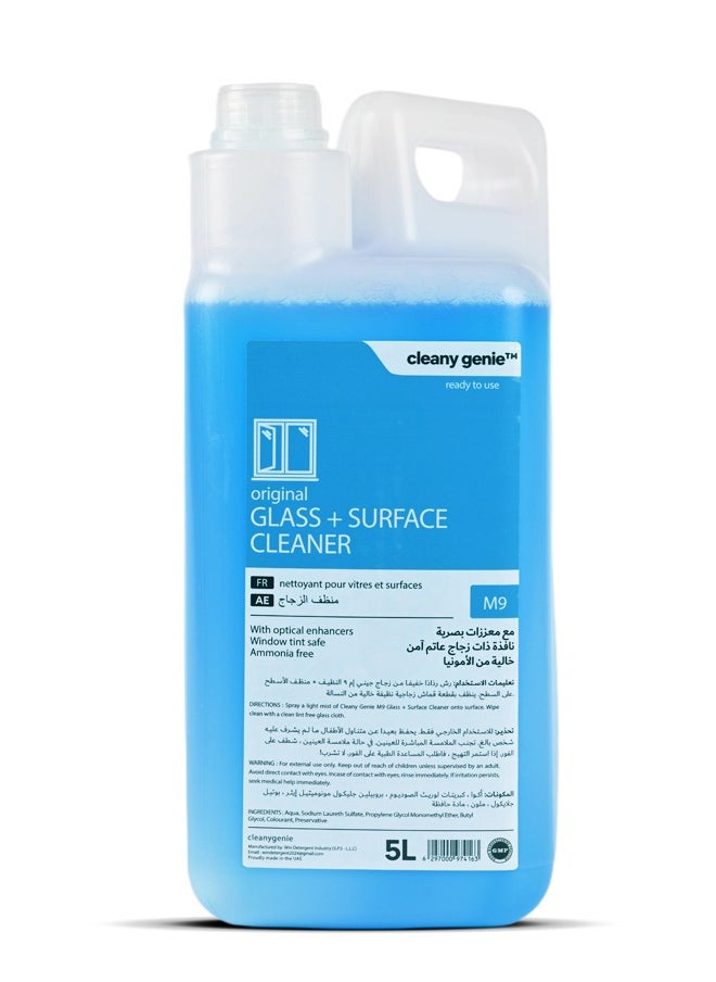 cleany genie Original Glass & Surface Cleaner Liquid 5L  - Image 1