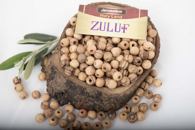 ZULUF 6mm Olive Wood Beads Bulk 500pcs – Natural Wooden Pieces for Jewelry Making, Catholic Rosary Supplies, Bracelet Necklace Craft Parts, DIY Macrame, Holy Land with Certificate BEAD021 - Image 3
